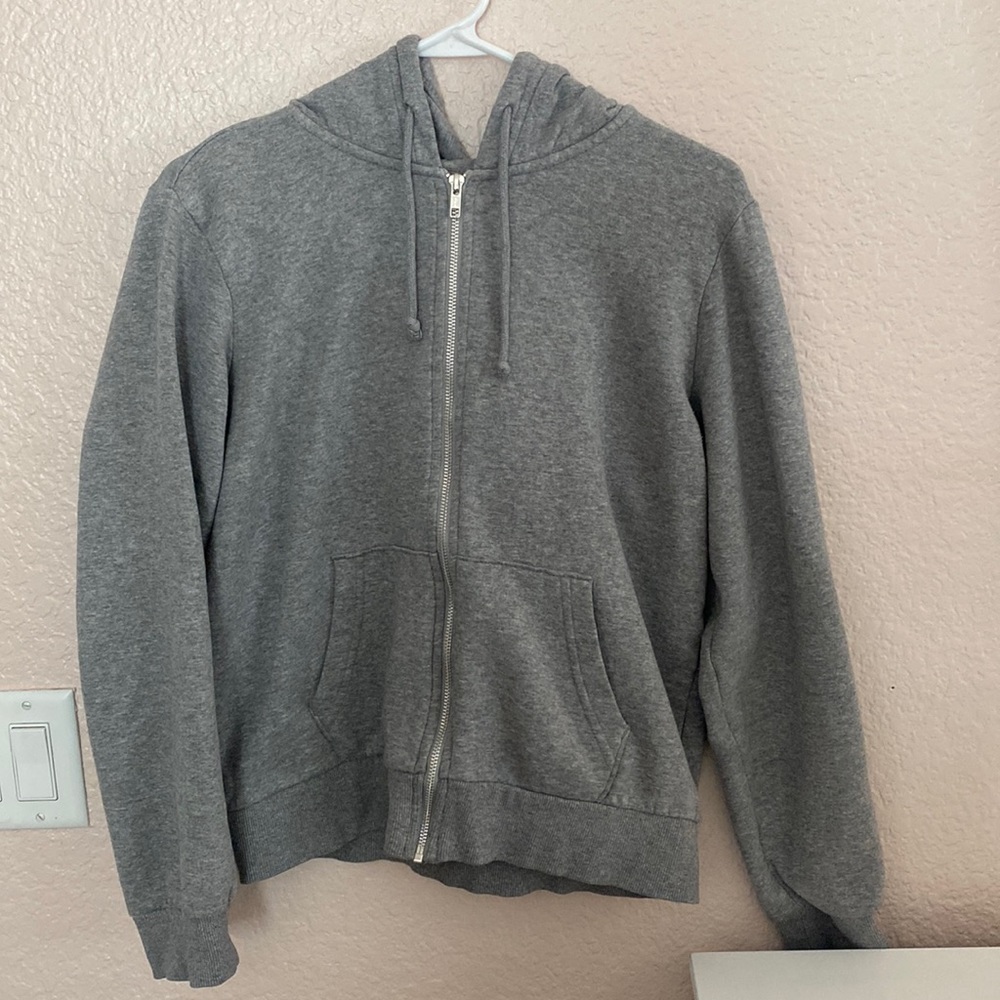 Grey zip up jacket